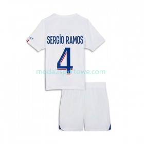 Koszulka Paris Saint-Germain Sergio Ramos 4 Dziecięcy Trzeci Stroje Piłkarskie 2022/23 Krótki Rękaw